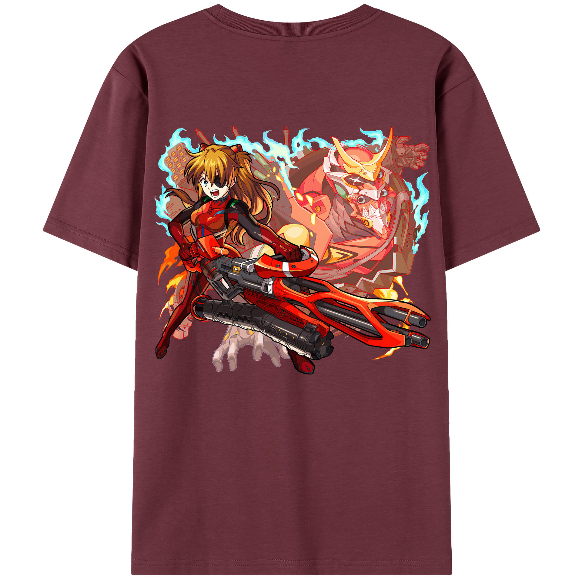 （画像用） EVA 新世紀エヴァンゲリオン 綿100％半袖Tシャツ（背面プリント）